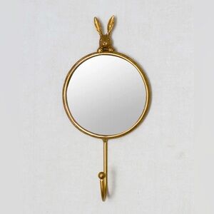 SET of 2 Bunny Mirror Wall Hooks